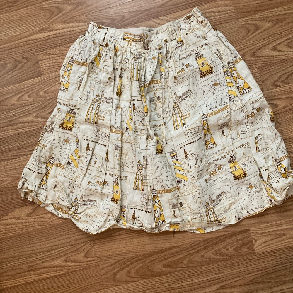 Lighthouse print skirt by J Crew!